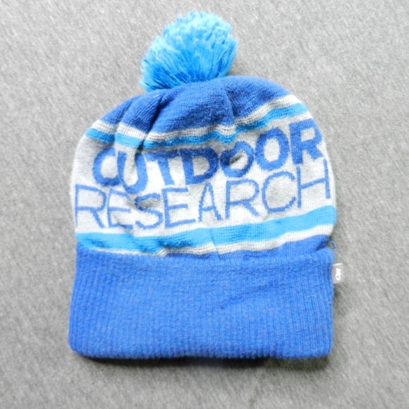 Outdoor Research OR Beanie Hat Blue Logo Spelled - Picture 1 of 6